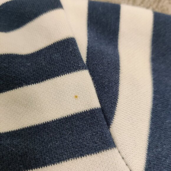 H&M Boy's Striped Hoodie Blue White Size 2-4 Years Old Organic Cotton - Picture 3 of 5